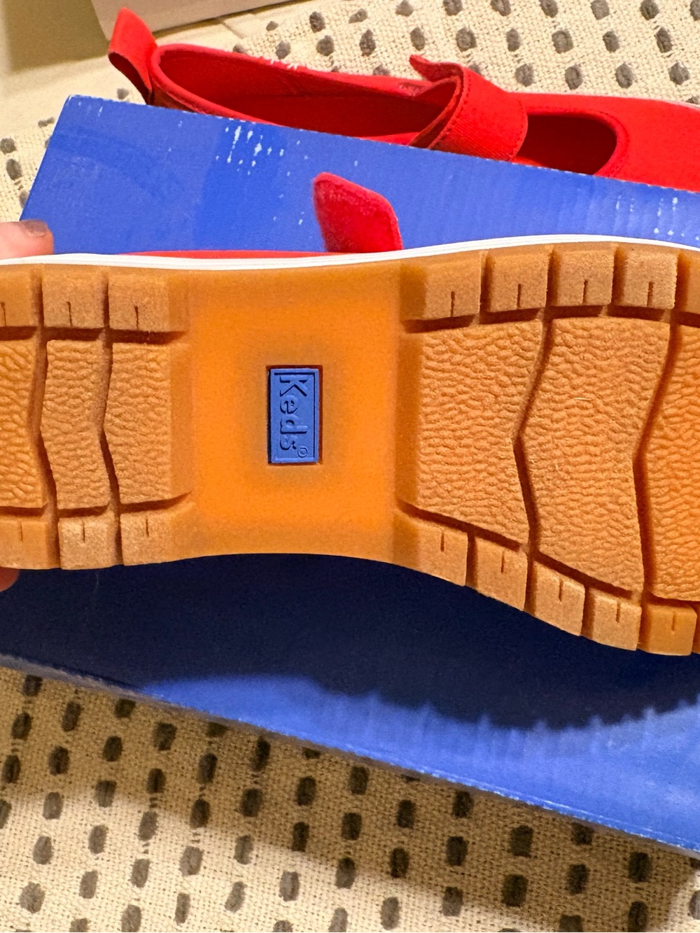 Brand NEW Women’s Keds Red Canvas Mary Jane Sneakers —NOT KIDS SHOES!!! - Picture 4 of 6